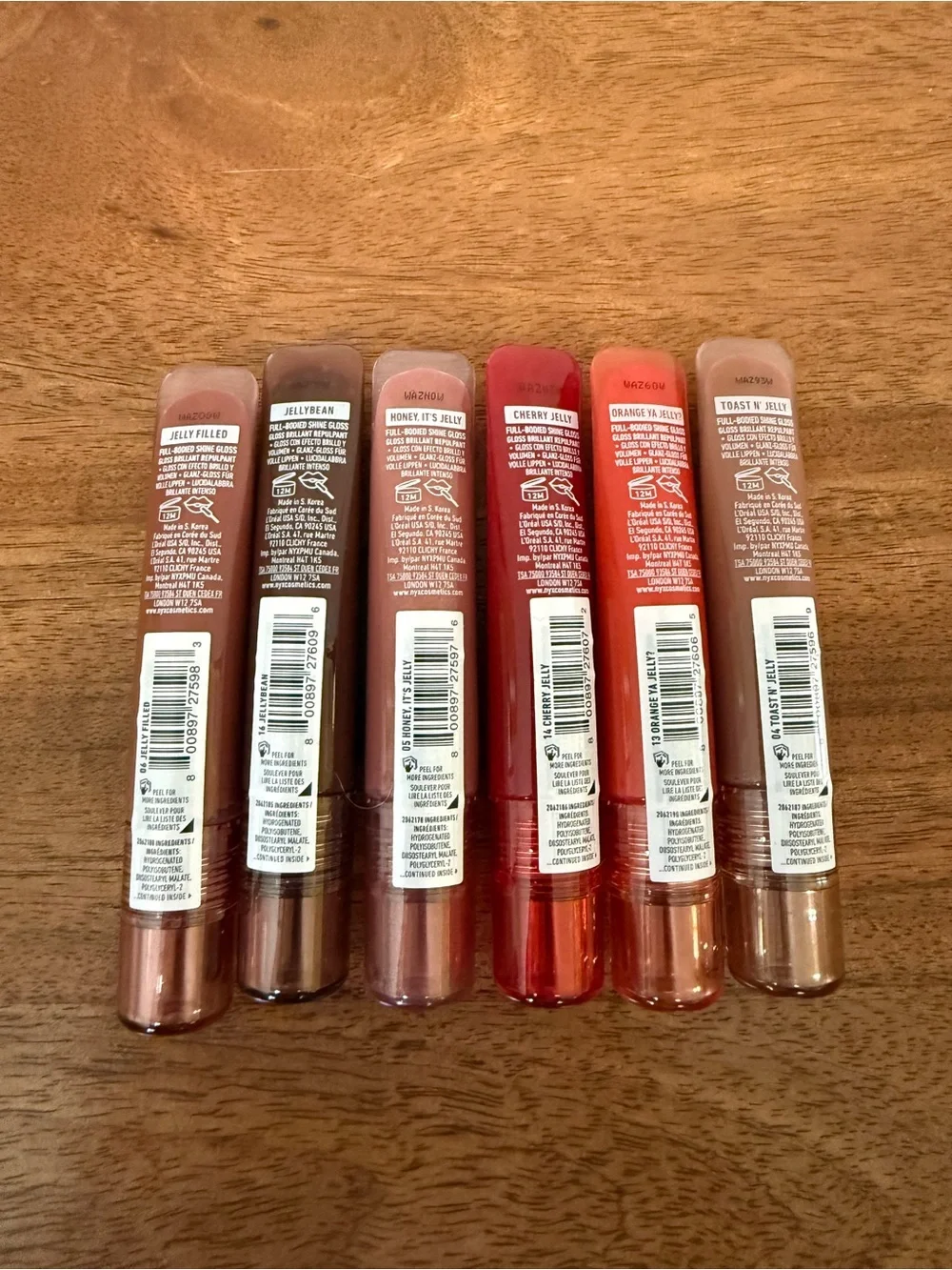 NYX Jelly Job Lip Gloss Set of 6 Mixed Shades